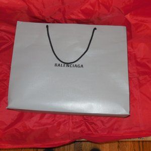 💯Authentic Large Balenciaga Empty Shopping Bag Gray 14x17x6"
